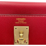 エルメス HERMES ケリー35 内縫い キャンディ □P刻 ルージュカザック ブルータラサ GD金具 エプソン レディース ハンドバッグ