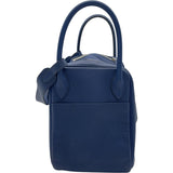 エルメス HERMES リンディ26 X刻 ブルーサフィール SV金具 スイフト レディース ハンドバッグ