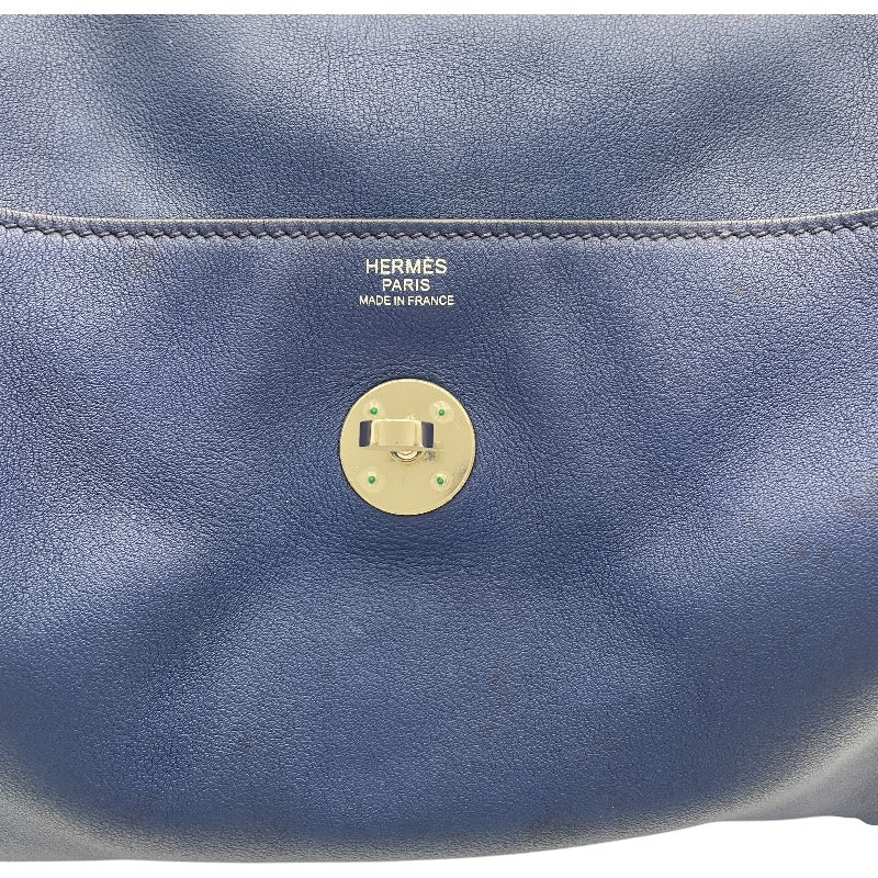 エルメス HERMES リンディ26 X刻 ブルーサフィール SV金具 スイフト レディース ハンドバッグ
