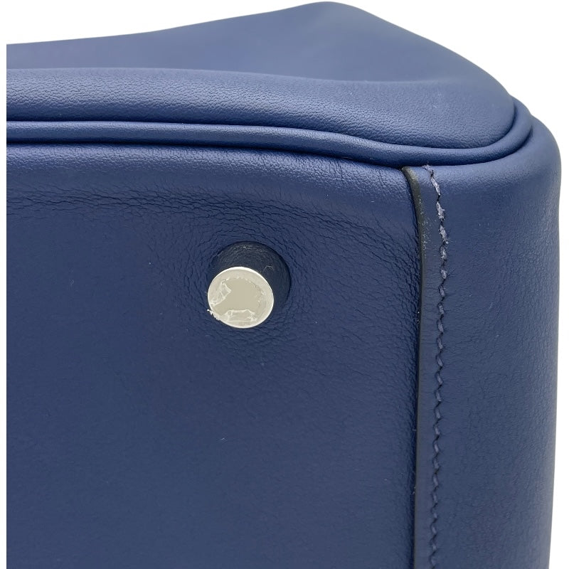 エルメス HERMES リンディ26 X刻 ブルーサフィール SV金具 スイフト レディース ハンドバッグ