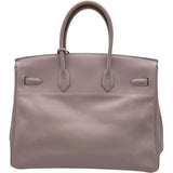 エルメス HERMES バーキン35 □L刻印 ローズドラジェ SV金具 スイフト レディース ハンドバッグ