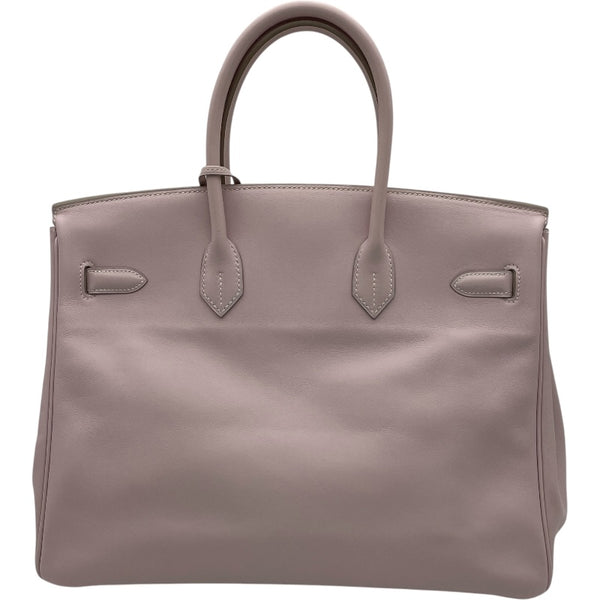 エルメス HERMES バーキン35 □L刻印 ローズドラジェ SV金具 スイフト レディース ハンドバッグ