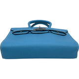 エルメス HERMES タイニーバーキン □O刻 セレスト SV金具 エプソン レディース ショルダーバッグ