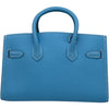 エルメス HERMES タイニーバーキン □O刻 セレスト SV金具 エプソン レディース ショルダーバッグ