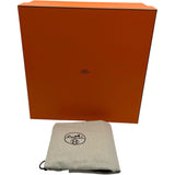 エルメス HERMES ガーデンパーティーPM W刻 ダークブラウン SV金具 プリュムエレクトリック・トワル レディース ハンドバッグ