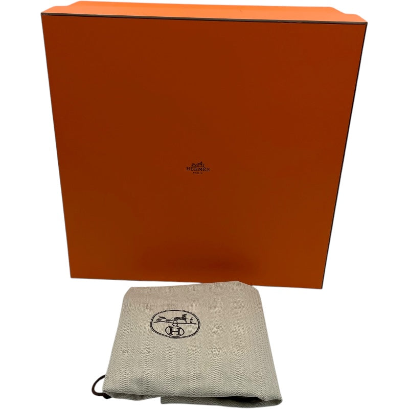 エルメス HERMES ガーデンパーティーPM W刻 ダークブラウン SV金具 プリュムエレクトリック・トワル レディース ハンドバッグ