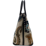 エルメス HERMES ガーデンパーティーPM W刻 ダークブラウン SV金具 プリュムエレクトリック・トワル レディース ハンドバッグ