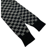 クリスチャン・ディオール Christian Dior チェックロゴ カシミヤ ニットセーター グレー カシミヤ レディース セーター