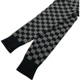 クリスチャン・ディオール Christian Dior チェックロゴ カシミヤ ニットセーター グレー カシミヤ レディース セーター