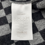 クリスチャン・ディオール Christian Dior チェックロゴ カシミヤ ニットセーター グレー カシミヤ レディース セーター
