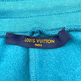 ルイ・ヴィトン LOUIS VUITTON ウィズエンブロイダリースウェットパンツ HNY57W ブルー コットン メンズ パンツ
