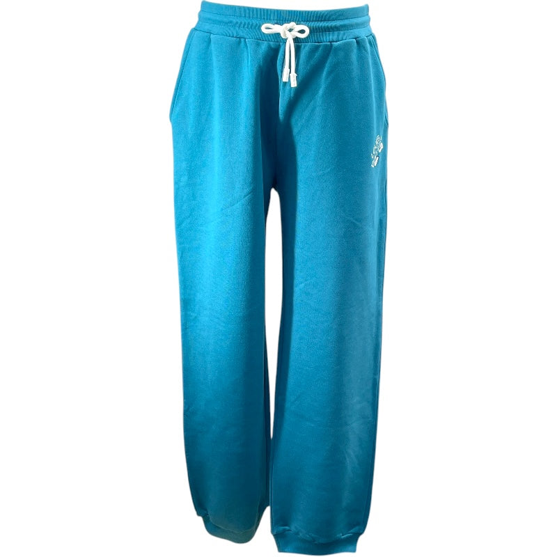 ルイ・ヴィトン LOUIS VUITTON ウィズエンブロイダリースウェットパンツ HNY57W ブルー コットン メンズ パンツ
