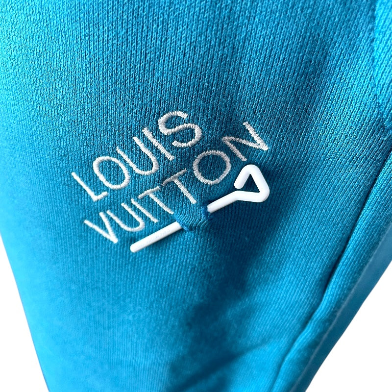 ルイ・ヴィトン LOUIS VUITTON ウィズエンブロイダリースウェットパンツ HNY57W ブルー コットン メンズ パンツ