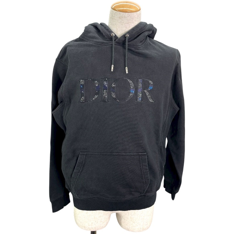 クリスチャン・ディオール Christian Dior ×Peter Doig プルオーバーパーカー 143J688A053 ブラック コットン メンズ パーカー