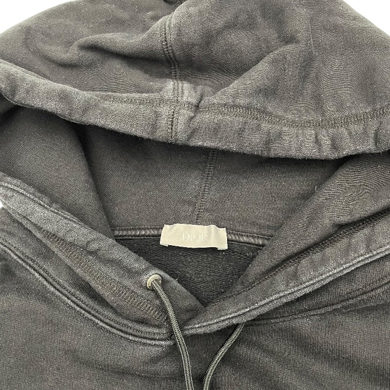 クリスチャン・ディオール Christian Dior ×Peter Doig プルオーバーパーカー 143J688A053 ブラック コットン メンズ パーカー