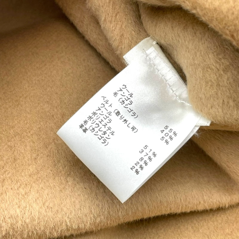 ルイ・ヴィトン LOUIS VUITTON アンゴラ混フーデットケープ FJC031VPY キャメル ウール レディース その他アウター