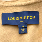 ルイ・ヴィトン LOUIS VUITTON アンゴラ混フーデットケープ FJC031VPY キャメル ウール レディース その他アウター