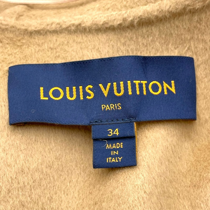 ルイ・ヴィトン LOUIS VUITTON アンゴラ混フーデットケープ FJC031VPY キャメル ウール レディース その他アウター