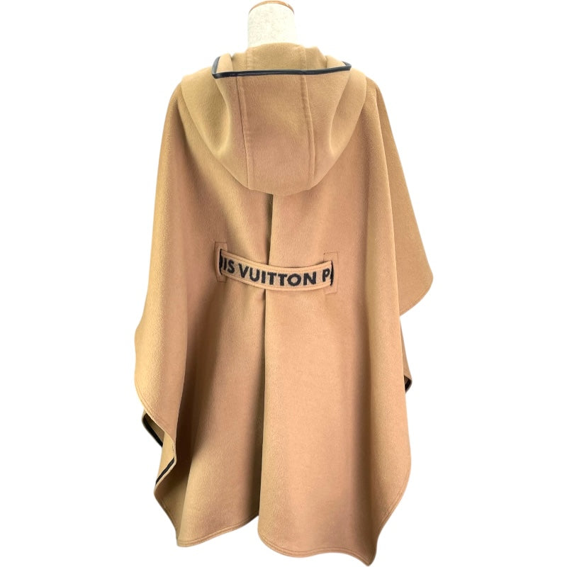ルイ・ヴィトン LOUIS VUITTON アンゴラ混フーデットケープ FJC031VPY キャメル ウール レディース その他アウター