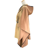 ルイ・ヴィトン LOUIS VUITTON アンゴラ混フーデットケープ FJC031VPY キャメル ウール レディース その他アウター