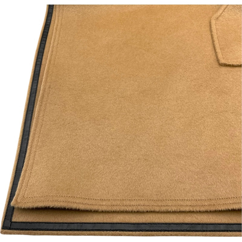 ルイ・ヴィトン LOUIS VUITTON アンゴラ混フーデットケープ FJC031VPY キャメル ウール レディース その他アウター