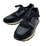 ルイ・ヴィトン LOUIS VUITTON ランアウェイラインローカットスニーカー G00125 ブラック レザー レディース スニーカー