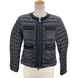 モンクレール MONCLER WELLINGTON ライトダウンジャケット C-ZIND-18-6283 ブラック ナイロン レディース ナイロンジャケット