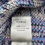 クリスチャン・ディオール Christian Dior オブリーク総柄長袖ニットセーター 033M628AT179 ホワイト ウール メンズ セーター