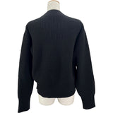 ルイ・ヴィトン LOUIS VUITTON LVストリートサイン長袖ニットセーター FPKL82 ブラック ウール レディース セーター