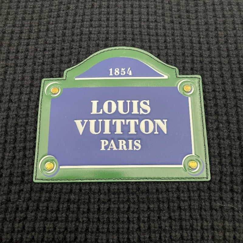 ルイ・ヴィトン LOUIS VUITTON LVストリートサイン長袖ニットセーター FPKL82 ブラック ウール レディース セーター
