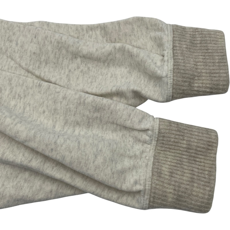 ロエベ LOEWE アナグラムレザーロゴプルオーバーパーカー S359Y25X14 グレー コットン レディース パーカー