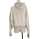 ロエベ LOEWE アナグラムレザーロゴプルオーバーパーカー S359Y25X14 グレー コットン レディース パーカー