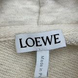 ロエベ LOEWE アナグラムレザーロゴプルオーバーパーカー S359Y25X14 グレー コットン レディース パーカー