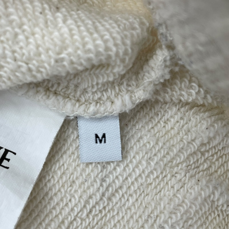 ロエベ LOEWE アナグラムレザーロゴプルオーバーパーカー S359Y25X14 グレー コットン レディース パーカー