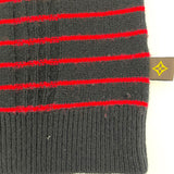 ルイ・ヴィトン LOUIS VUITTON モノグラムボーダーカシミヤニットセーター FJKL8XZN レッド カシミヤ レディース セーター