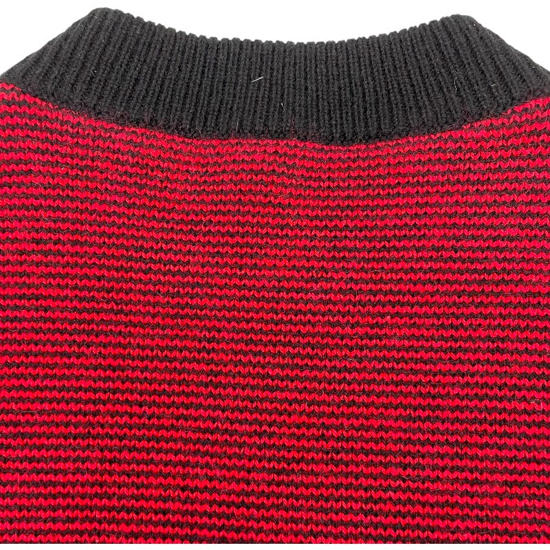 ルイ・ヴィトン LOUIS VUITTON モノグラムボーダーカシミヤニットセーター FJKL8XZN レッド カシミヤ レディース セーター