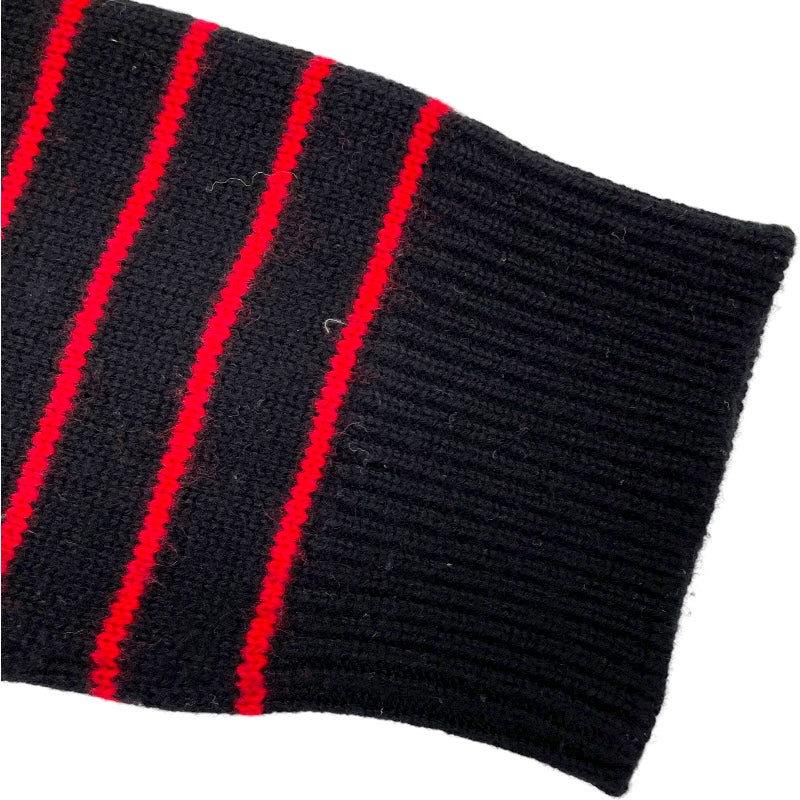 ルイ・ヴィトン LOUIS VUITTON モノグラムボーダーカシミヤニットセーター FJKL8XZN レッド カシミヤ レディース セーター