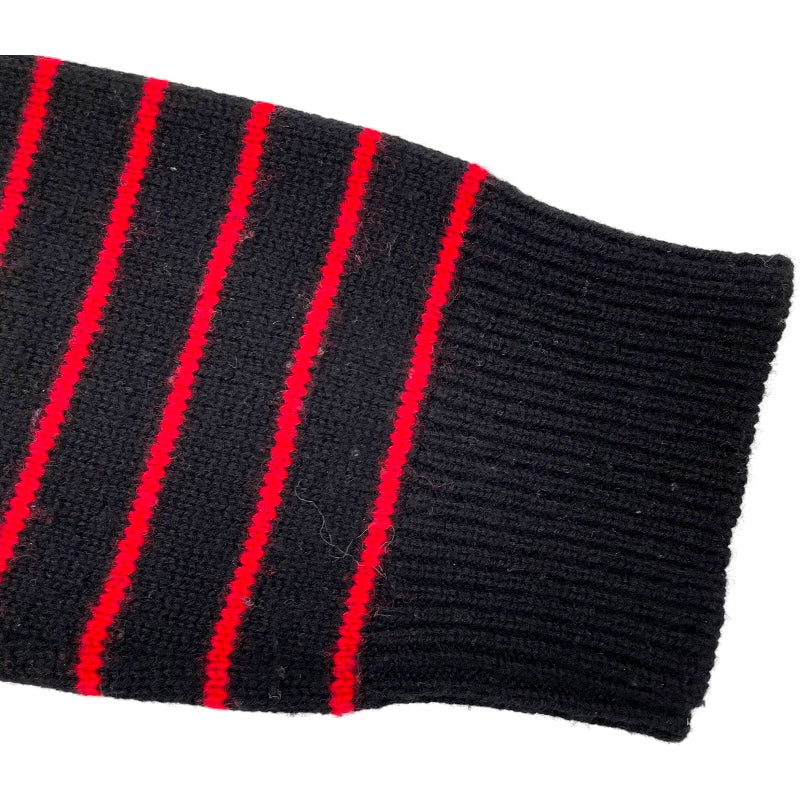 ルイ・ヴィトン LOUIS VUITTON モノグラムボーダーカシミヤニットセーター FJKL8XZN レッド カシミヤ レディース セーター