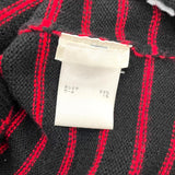 ルイ・ヴィトン LOUIS VUITTON モノグラムボーダーカシミヤニットセーター FJKL8XZN レッド カシミヤ レディース セーター