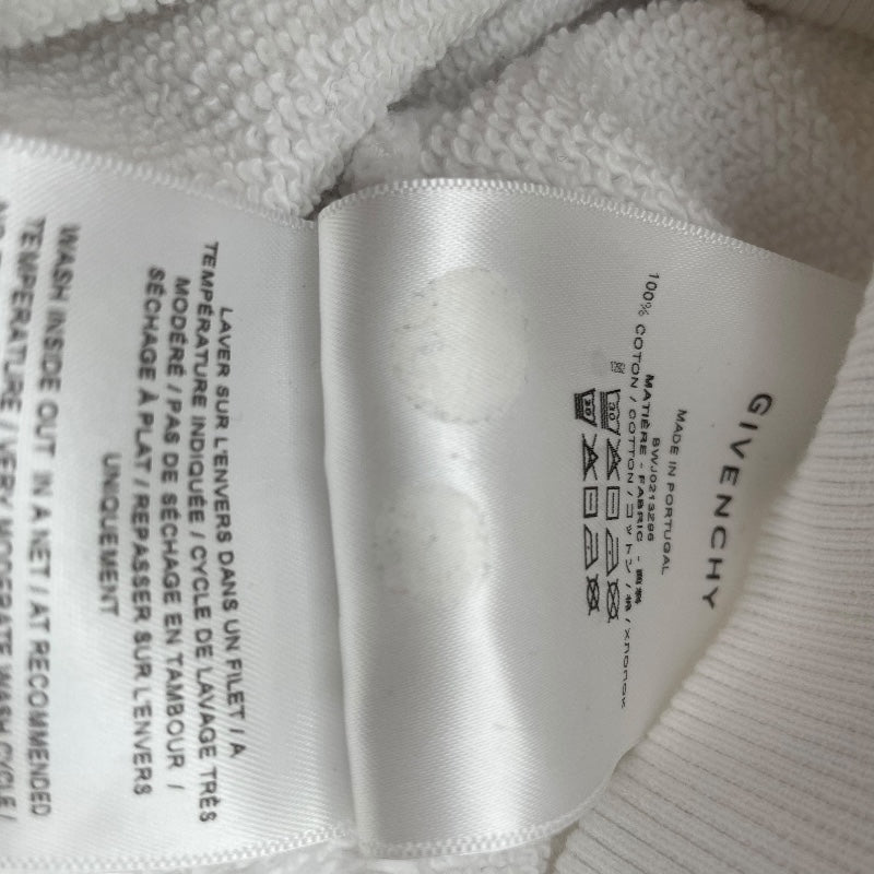 ジバンシィ GIVENCHY ロゴプリントスウェットシャツ BWJ0213Z96 ホワイト コットン レディース スウェット