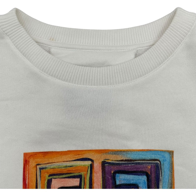 ジバンシィ GIVENCHY ロゴプリントスウェットシャツ BWJ0213Z96 ホワイト コットン レディース スウェット