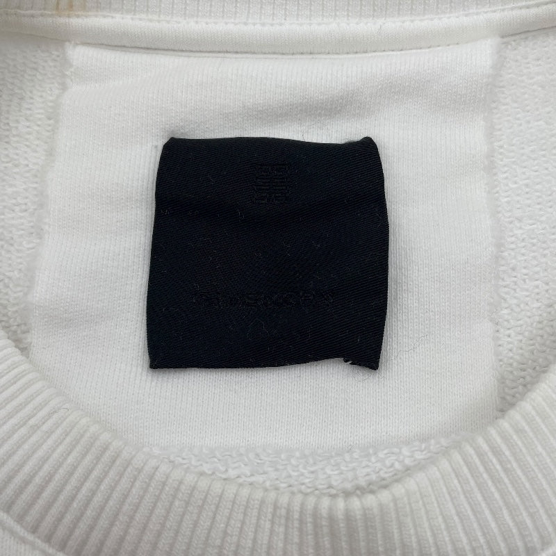 ジバンシィ GIVENCHY ロゴプリントスウェットシャツ BWJ0213Z96 ホワイト コットン レディース スウェット