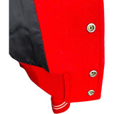 セリーヌ CELINE 刺繍ロゴテディジャケット ２V679896C レッド ウール レディース ブルゾン