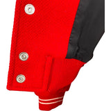 セリーヌ CELINE 刺繍ロゴテディジャケット ２V679896C レッド ウール レディース ブルゾン