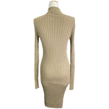 バーバリー BURBERRY ワンポイントロゴリブニットワンピース 8084710 ベージュ ビスコース レディース ワンピース