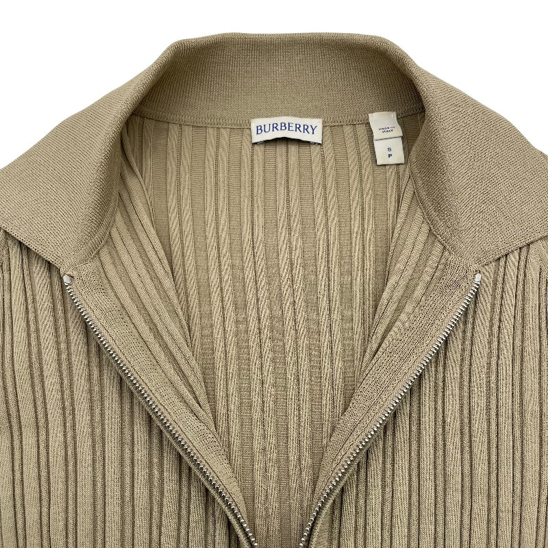 バーバリー BURBERRY ワンポイントロゴリブニットワンピース 8084710 ベージュ ビスコース レディース ワンピース