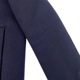 クリスチャン・ディオール Christian Dior オブリークダブルフェイスPコート 110C08A1375 ネイビー ウール レディース ピーコート