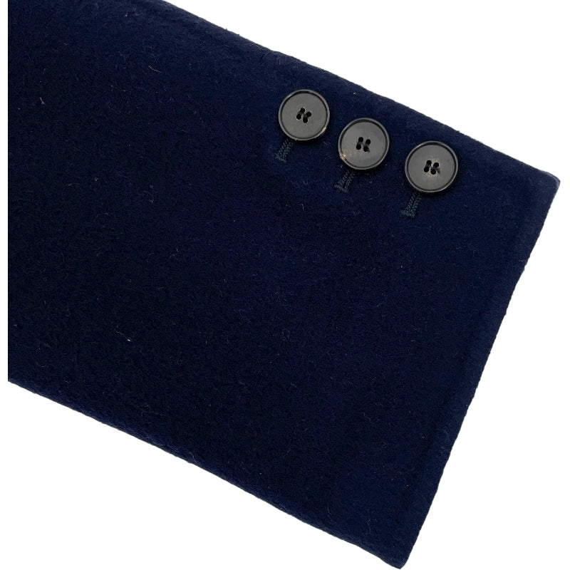 クリスチャン・ディオール Christian Dior オブリークダブルフェイスPコート 110C08A1375 ネイビー ウール レディース ピーコート