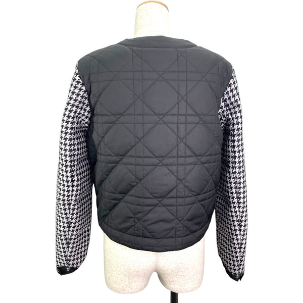 クリスチャン・ディオール Christian Dior 千鳥格子バックカナージャケット 417V49A1479 グレー ウール レディース その他アウター