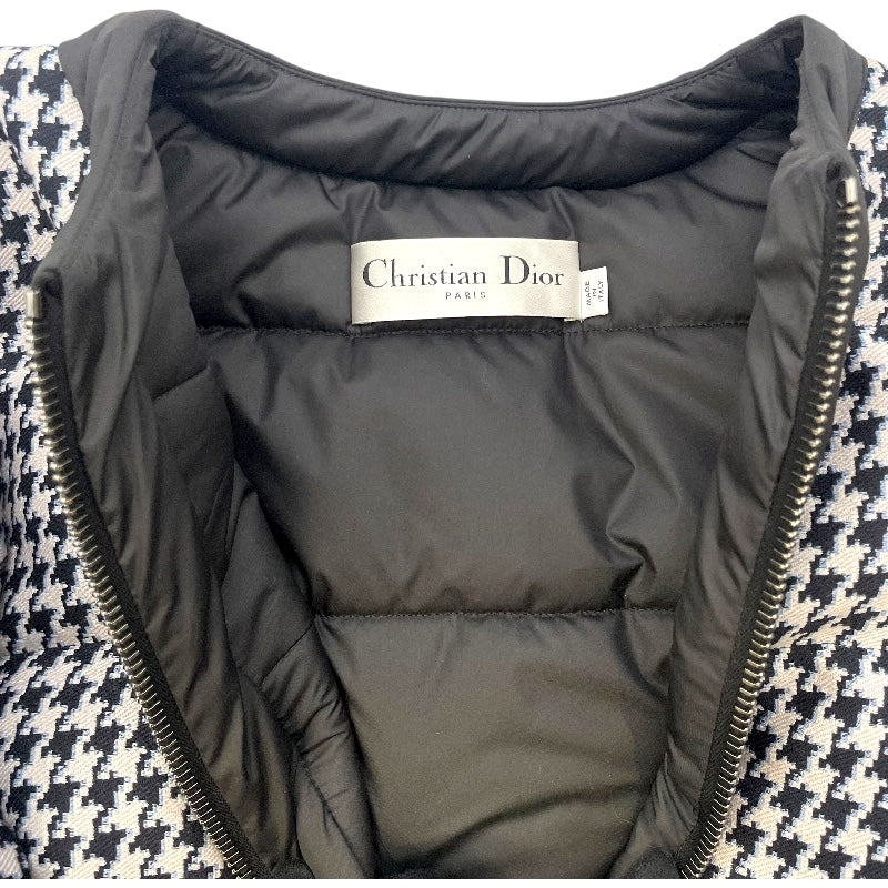 クリスチャン・ディオール Christian Dior 千鳥格子バックカナージャケット 417V49A1479 グレー ウール レディース その他アウター